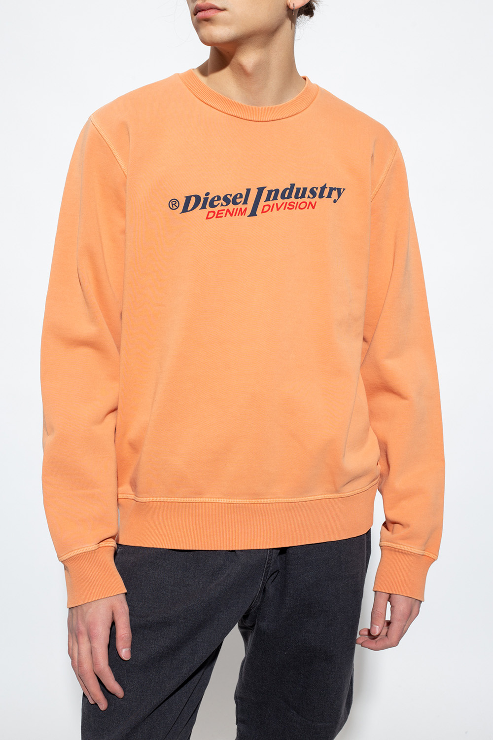 DIESEL★\"s-0xi\" Sweatshirt Men's Oversized sweatshirt with logo patch | Black | Diesel